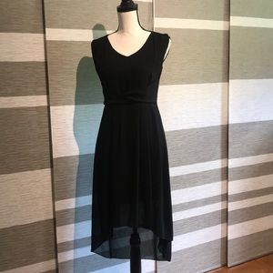 Black hi-low dress